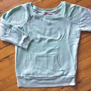 Aqua 3/4 sleeve sweater